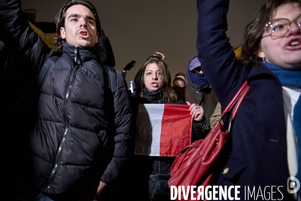 Manifestation au Panthéon  de l  ultradroite