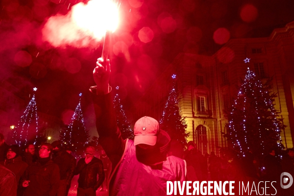 Manifestation au Panthéon  de l  ultradroite