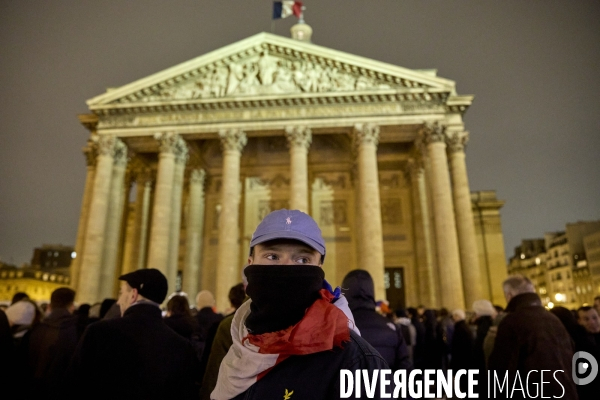 Manifestation au Panthéon  de l  ultradroite