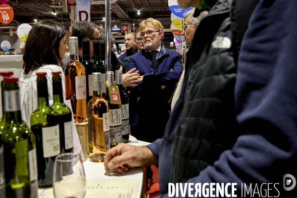 Marc Fesneau , ministre de l Agriculture et de la Souveraineté alimentaire,,au Salon des Vins des Vignerons Indépendants