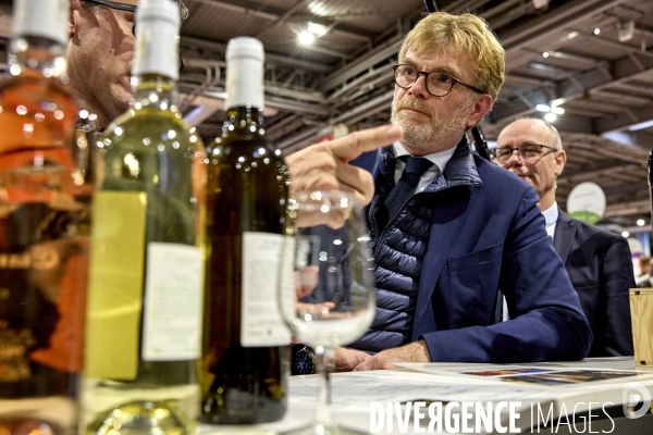 Marc Fesneau , ministre de l Agriculture et de la Souveraineté alimentaire,,au Salon des Vins des Vignerons Indépendants