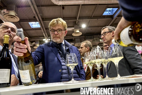 Marc Fesneau , ministre de l Agriculture et de la Souveraineté alimentaire,,au Salon des Vins des Vignerons Indépendants