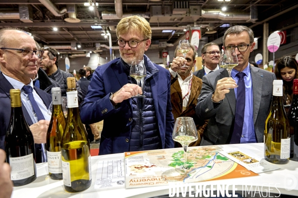 Marc Fesneau , ministre de l Agriculture et de la Souveraineté alimentaire,,au Salon des Vins des Vignerons Indépendants