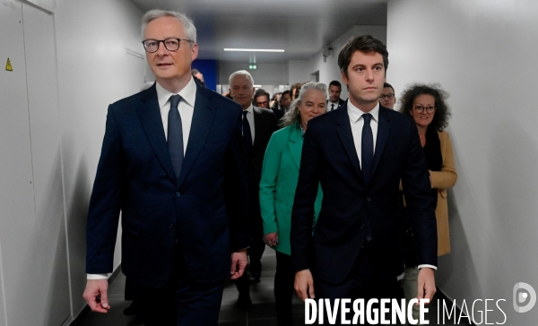 Lancement par Bruno Le Maire et Gabriel Attal de l opération stage de seconde mobilisation générale