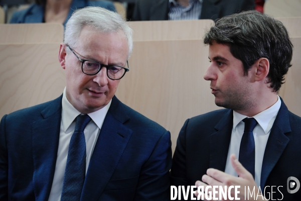 Lancement par Bruno Le Maire et Gabriel Attal de l opération stage de seconde mobilisation générale