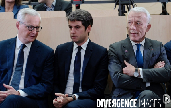 Lancement par Bruno Le Maire et Gabriel Attal de l opération stage de seconde mobilisation générale