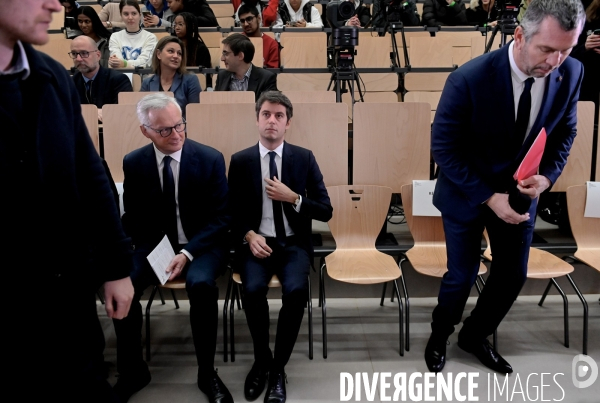 Lancement par Bruno Le Maire et Gabriel Attal de l opération stage de seconde mobilisation générale