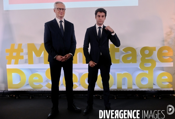 Lancement par Bruno Le Maire et Gabriel Attal de l opération stage de seconde mobilisation générale