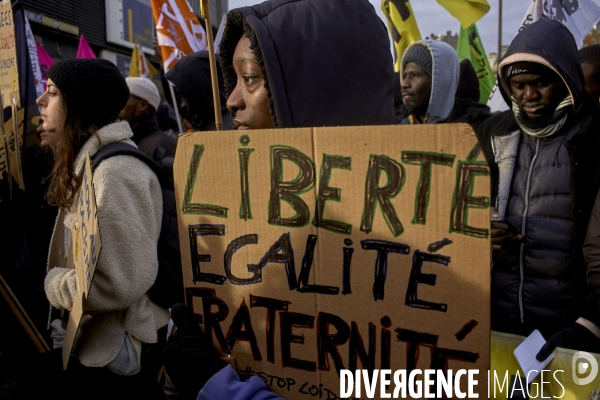 Manifestation 40 ans de  la marche pour l’égalité et contre le racisme.