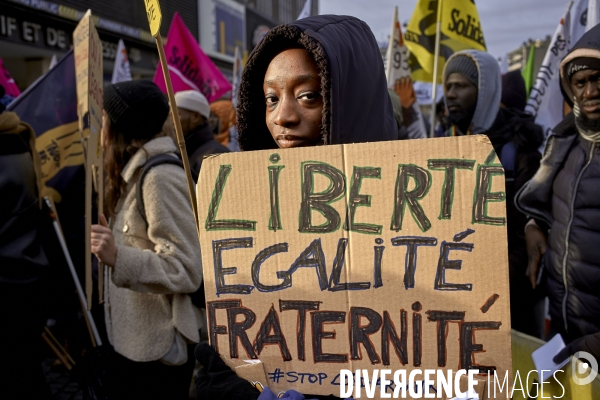 Manifestation 40 ans de  la marche pour l’égalité et contre le racisme.