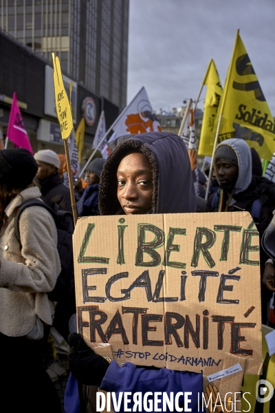 Manifestation 40 ans de  la marche pour l’égalité et contre le racisme.