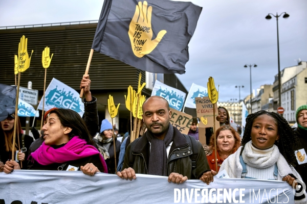 Manifestation 40 ans de  la marche pour l’égalité et contre le racisme.