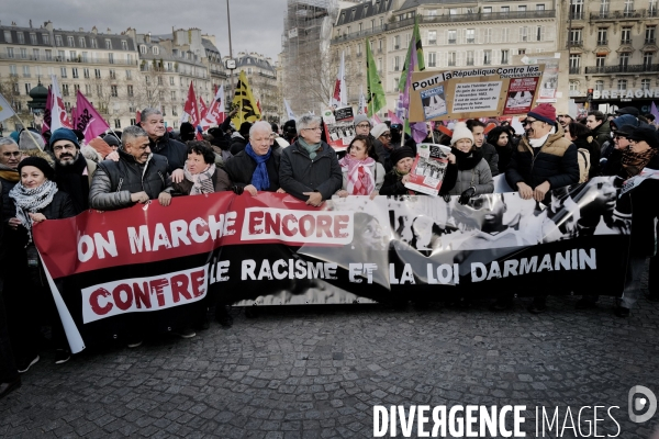 Manifestation à l occasion des 40 ans de la marche pour l egalité et contre le racisme