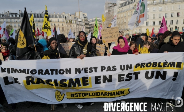Manifestation à l occasion des 40 ans de la marche pour l egalité et contre le racisme