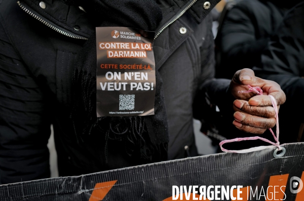 Manifestation à l occasion des 40 ans de la marche pour l egalité et contre le racisme
