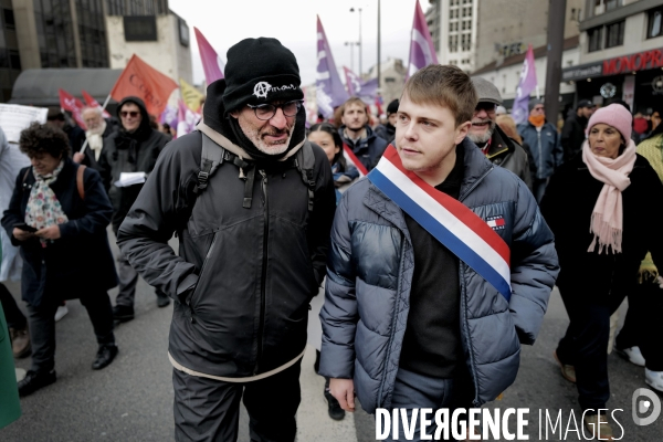 Manifestation à l occasion des 40 ans de la marche pour l egalité et contre le racisme