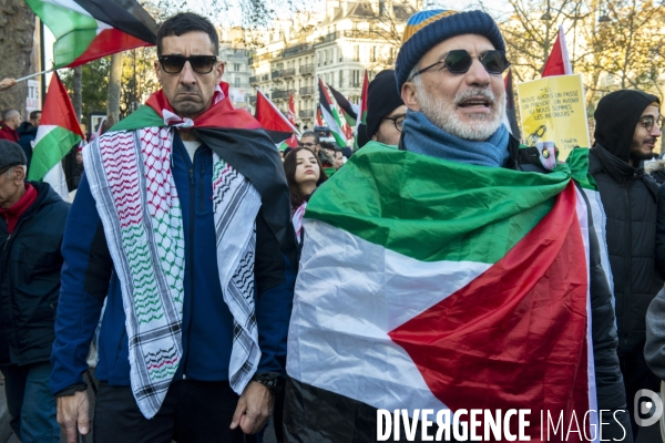 Manifestation pour les palestiniens