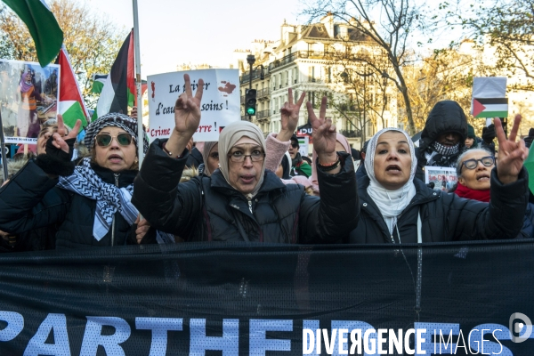 Manifestation pour les palestiniens