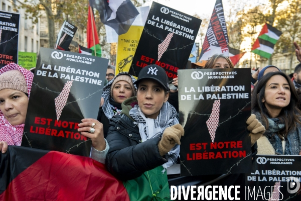 Manifestation pour les palestiniens