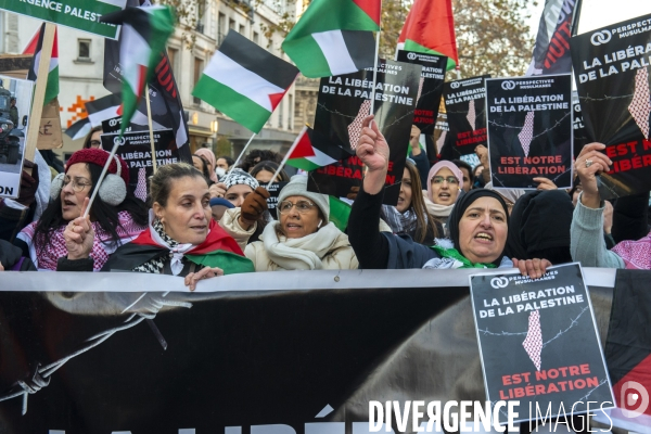 Manifestation pour les palestiniens