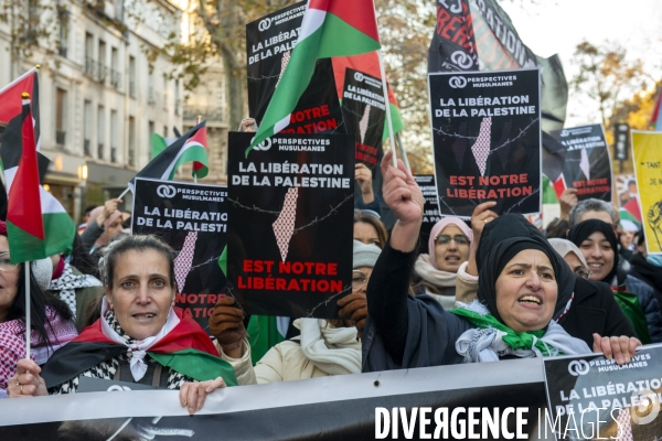 Manifestation pour les palestiniens