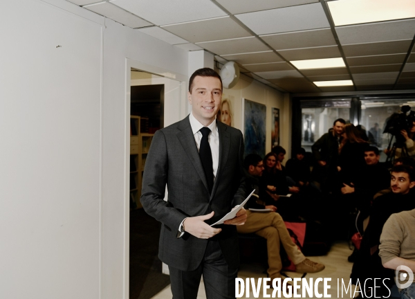 Conférence de presse de Jordan Bardella