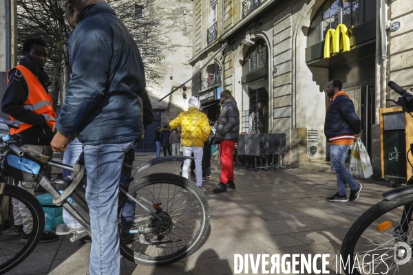 Grève nationale des livreurs des plateformes