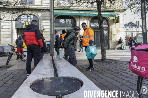 Grève nationale des livreurs des plateformes