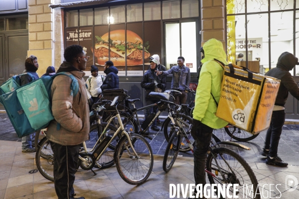 Grève nationale des livreurs des plateformes