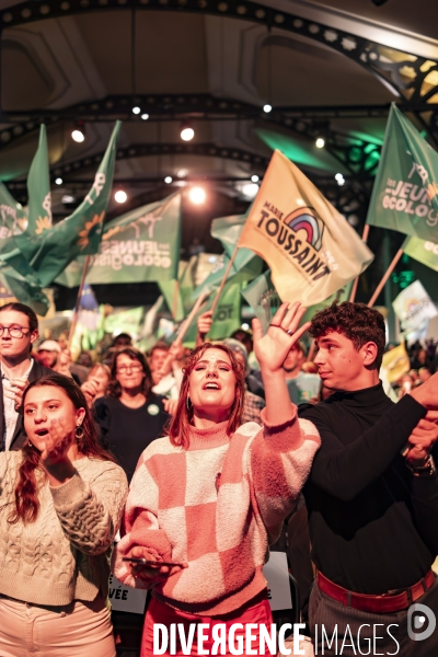 Meeting de lancement de campagne des elections europeennes de Marie Toussaint