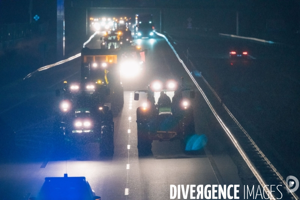 Manifestation d agriculteurs à Saint-Brieuc le 7 décembre 2023