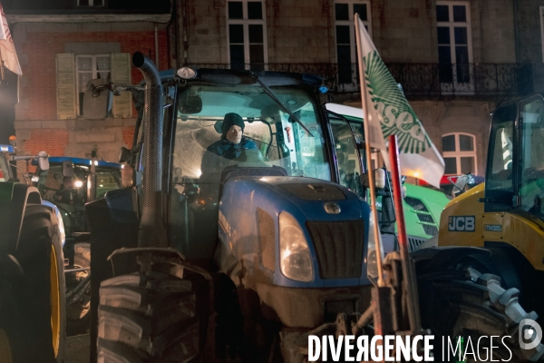 Manifestation d agriculteurs à Saint-Brieuc le 7 décembre 2023