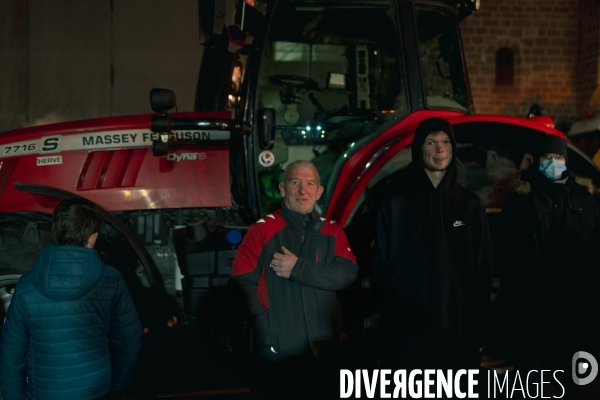 Manifestation d agriculteurs à Saint-Brieuc le 7 décembre 2023