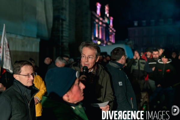 Manifestation d agriculteurs à Saint-Brieuc le 7 décembre 2023
