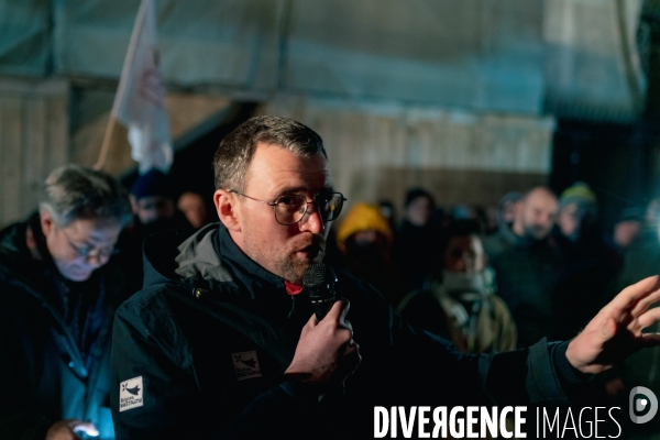 Manifestation d agriculteurs à Saint-Brieuc le 7 décembre 2023