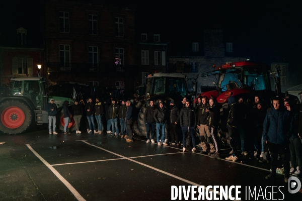 Manifestation d agriculteurs à Saint-Brieuc le 7 décembre 2023