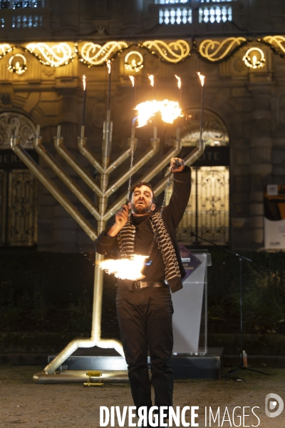 2023.Hanoukka, fete juive des lumières. Ivry-sur-Seine.