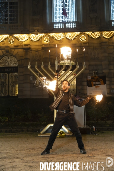 2023.Hanoukka, fete juive des lumières. Ivry-sur-Seine.