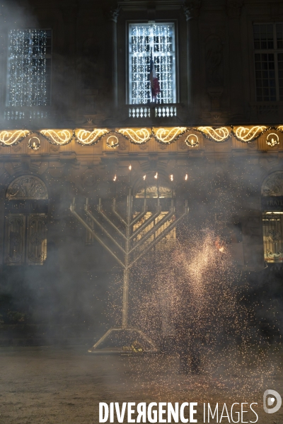 2023.Hanoukka, fete juive des lumières. Ivry-sur-Seine.
