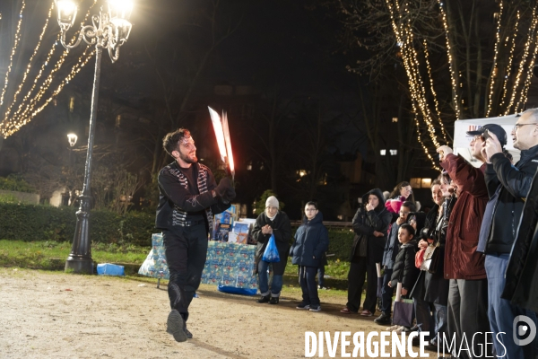 2023.Hanoukka, fete juive des lumières. Ivry-sur-Seine.
