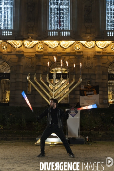 2023.Hanoukka, fete juive des lumières. Ivry-sur-Seine.