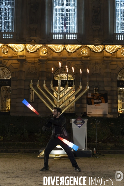 2023.Hanoukka, fete juive des lumières. Ivry-sur-Seine.
