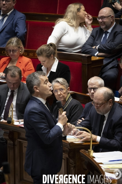 Questions au gouvernement à l’assemblée nationale.