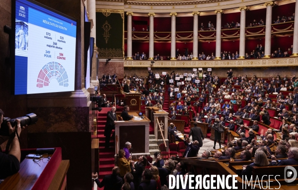 Vote de la loi immigration, à l Assemblée Nationale