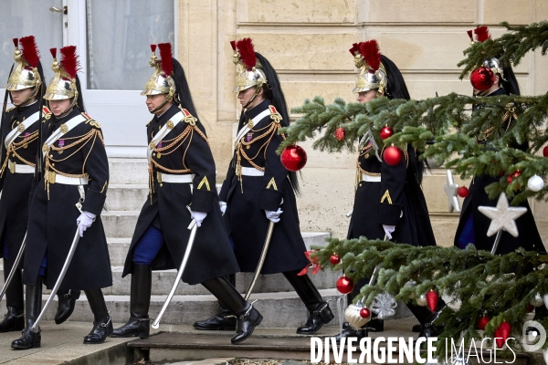 Reception de Petr Pavel, president tcheque à l Elysée