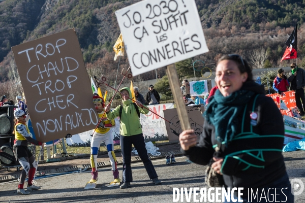 Rassemblement contre les JO 2030