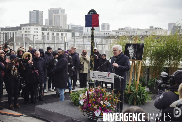 Inauguration de la rue David-Bowie