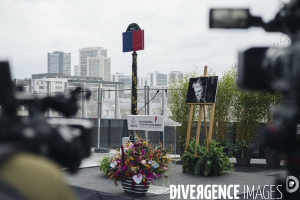 Inauguration de la rue David-Bowie