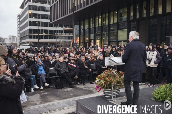 Inauguration de la rue David-Bowie