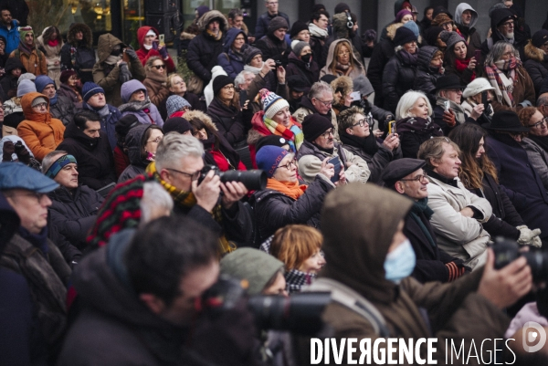 Inauguration de la rue David-Bowie